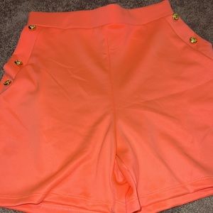Neon colored shorts